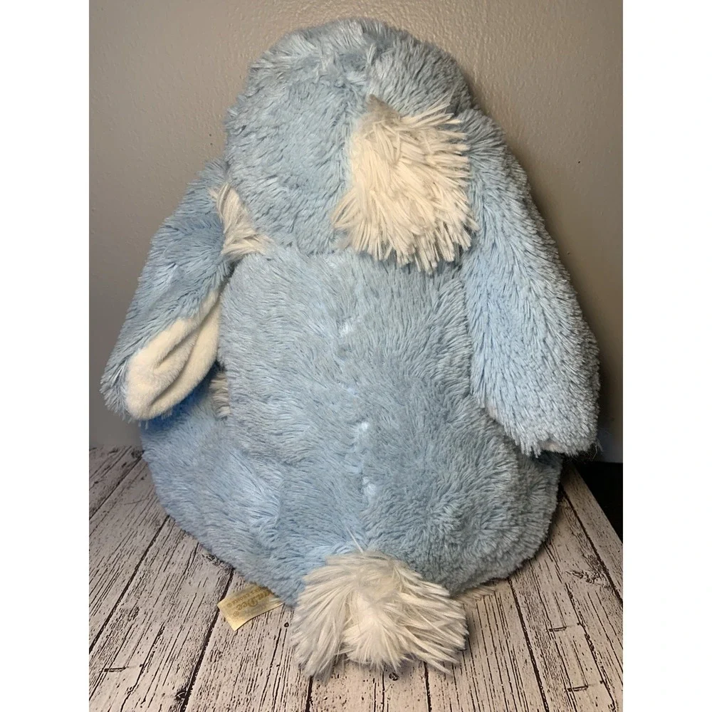 Dan dee Blue Easter Bunny Rabbit Stuffed Plush White Easter‎ Egg Bow 14